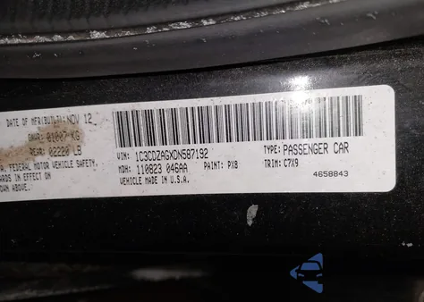 2013 Dodge Avenger Se V6 from USA, damaged, VIN 1C3CDZAGXDN587192